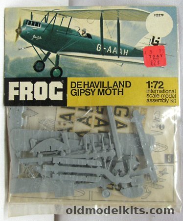 Frog 1/72 DH-60G Gipsy Moth - Amy Johnson's 'Jason' England to Australia 1930 / 601 Sq RAF - Bagged, F227F plastic model kit